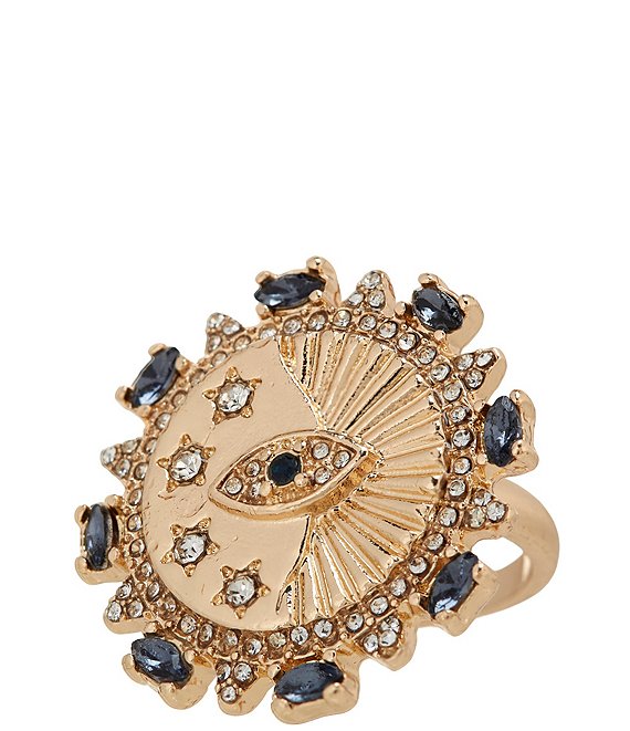 Gemma Layne Disc with Stones Statement Ring