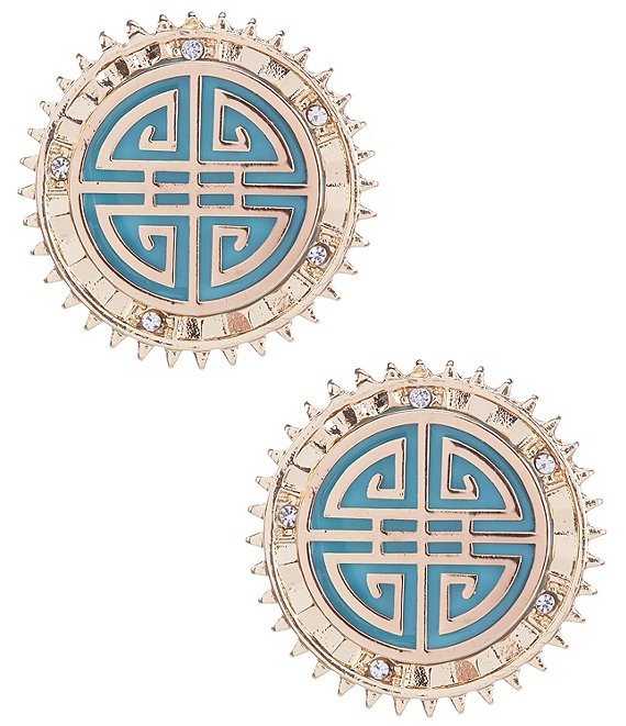 Gemma Layne Geo Stud Earrings