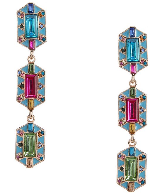 Gemma Layne Multi Stone Drop Earrings