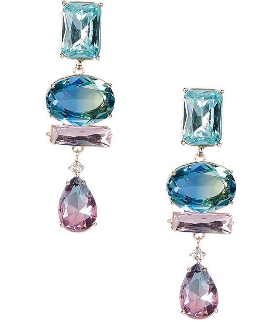Mirror Effect Geometric Dangle Drop Earrings – Neshe Fashion Jewelry