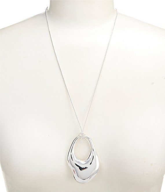 Gemma Layne Organic Long Pendant Necklace