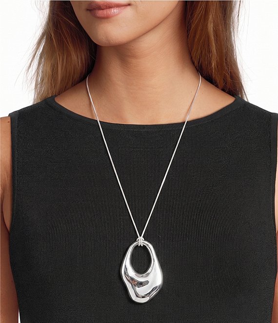 Gemma Layne Organic Long Pendant Necklace