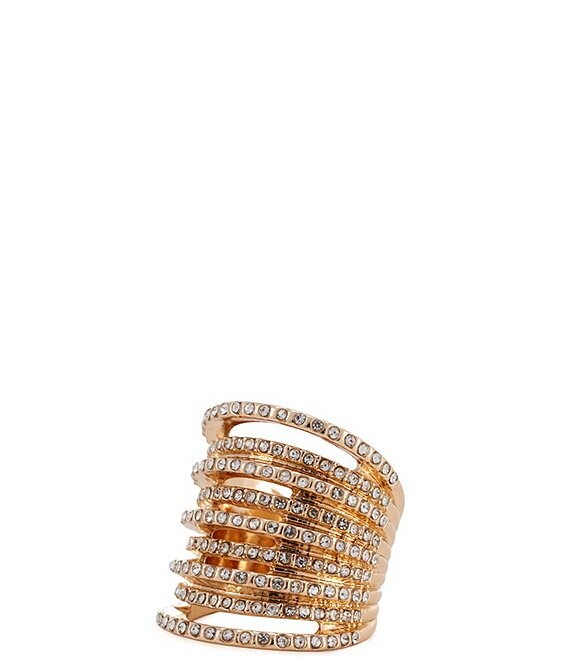 Gemma Layne Pave Multi Strand Statement Ring