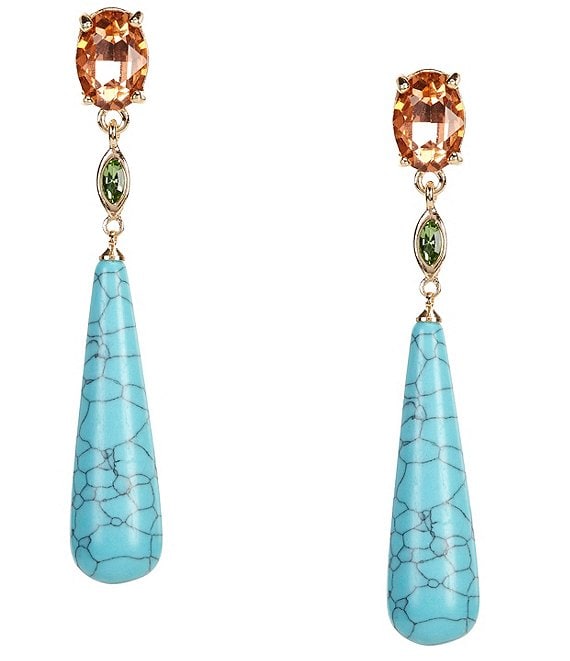 Gemma Layne Semi Precious Stone Drop Earrings