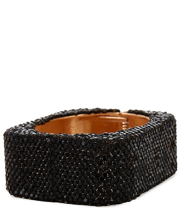 Gemma Layne Stone Jelly Hinged Statement Cuff Bracelet