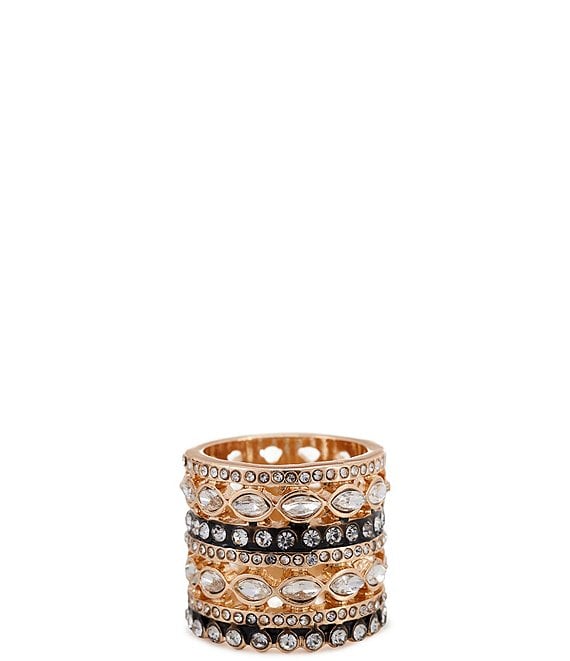 Gemma Layne Two Tone Pave Statement Ring