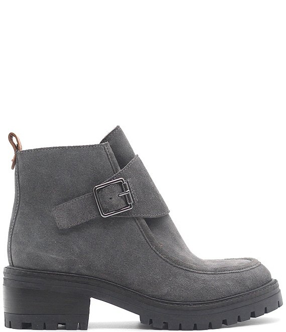Gentle Souls Baden Suede Monk Strap Hardware Booties | Dillard's