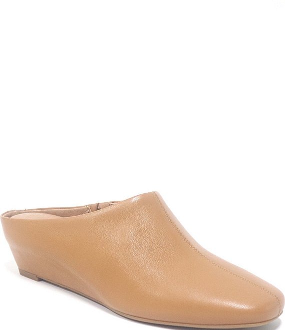 Gentle Souls Carmena Leather Wedge Mules