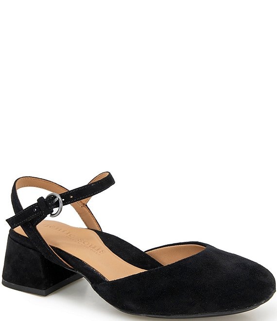 Gentle Souls Lucinda Suede Ankle Strap Pumps