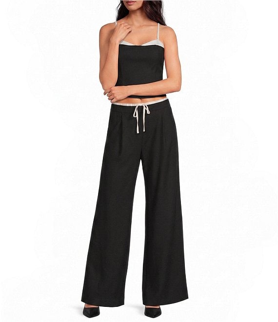 Gianni Bini Hannah Sweetheart Neckline Drapey Viscose Blend Coordinating Cami Top