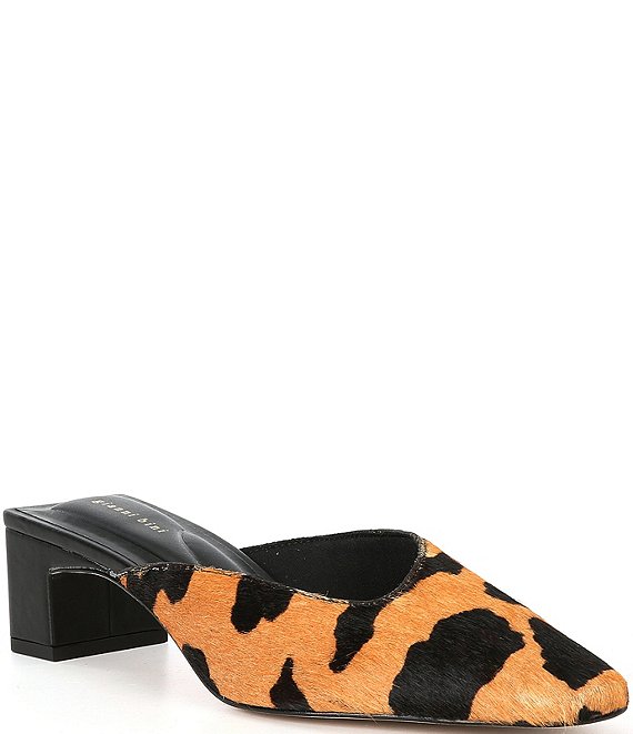 Gianni Bini KarlosTwo Animal Print Haircalf Snip Toe Block