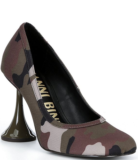 Gianni Bini Magik Camouflage Molded Toe Pumps