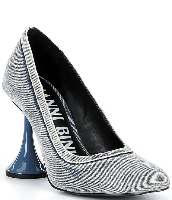 Gianni Bini Magik Denim Molded Toe Pumps