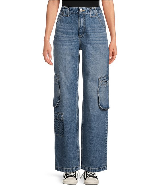 Fashion Men's Lace-up Waist Jeans Trendy Light Blue Cargo Pants - China  Denim Jeans and Denim Jeans Men price