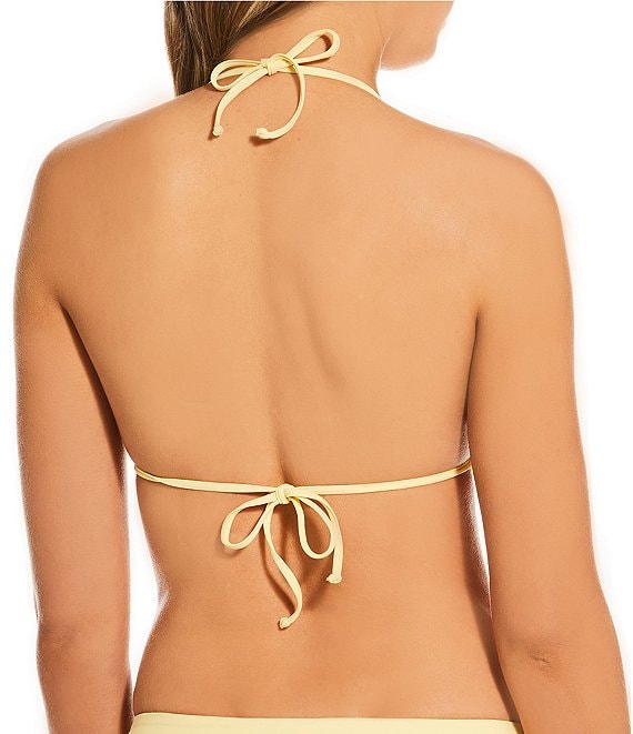Gianni Bini Rosette Triangle Halter Bralette Swim Top | Dillard's