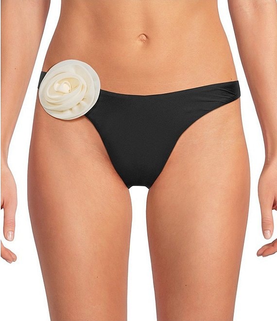 Gianni Bini Rosette V-Scoop Front Swim Bottom