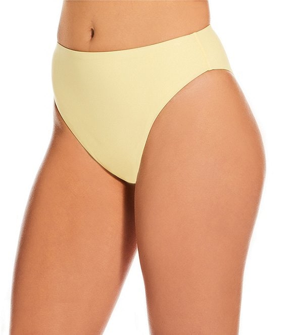 Gianni Bini Solid High Waisted Cheeky Swim Bottom