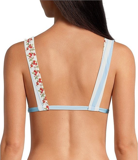 Gianni Bini x Cyd Morris Lou Dainty Floral Stripe Tie Front