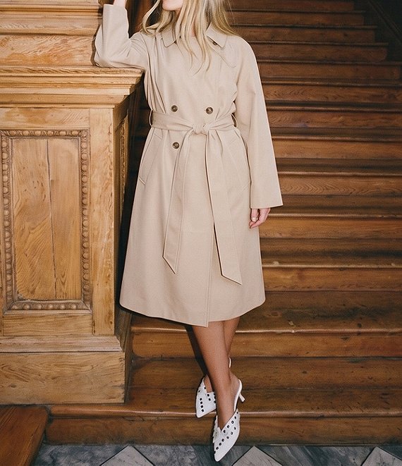 Gianni Bini x Hadley Greene Krissy Khaki Collared Long Sleeve