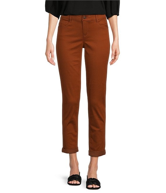 Gibson & Latimer Perfect Fit Roll-Cuff Skinny Twill Pants | Dillard's