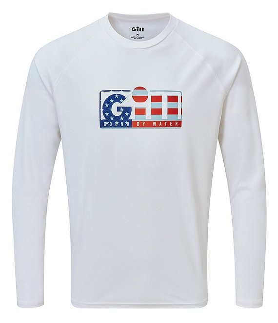 Color:White - Image 1 - Pewter Xpel Tec Long-Sleeve Tee