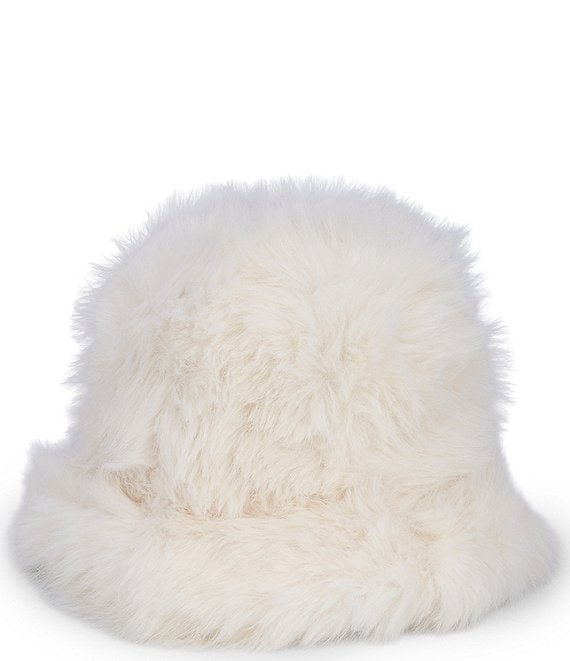 Girls Faux Fur Bucket Hat