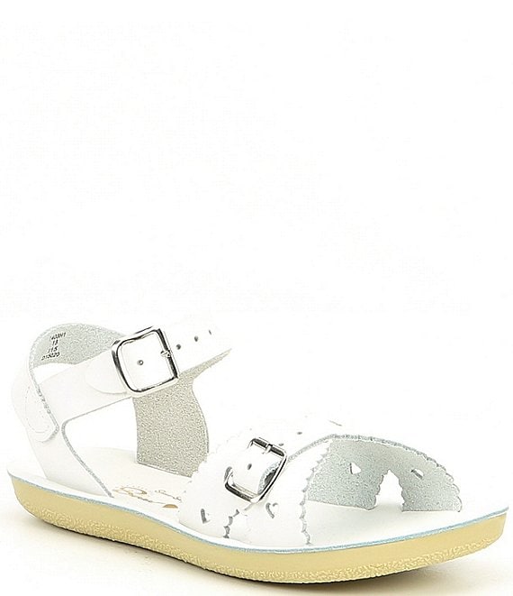 Color:White - Image 1 - Girls' Sun-San Sweetheart Sandals (Youth)