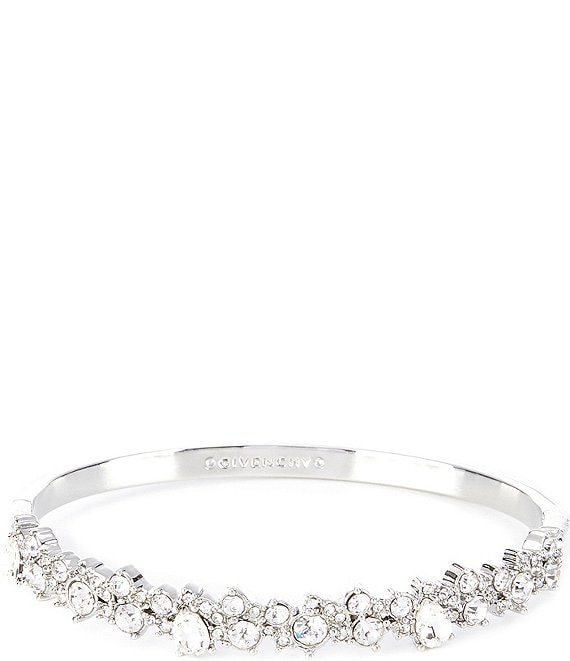 Givenchy Crystal Cluster Bangle Bracelet