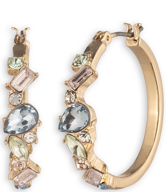Givenchy Crystal Hoop Earrings