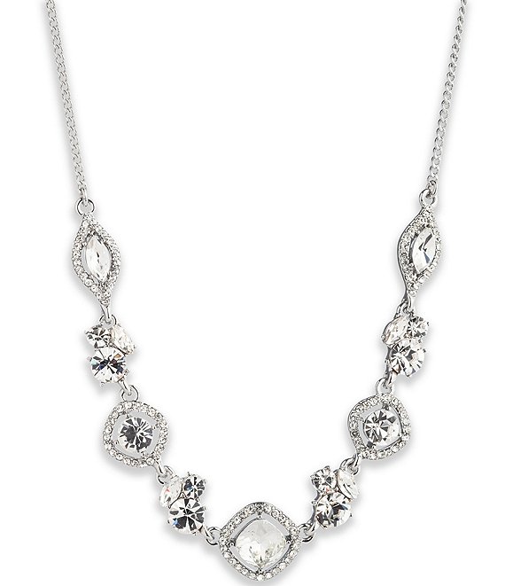 Givenchy Crystal White Frontal Collar Necklace | Dillard's