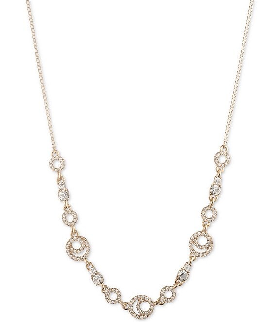 Givenchy Gold Tone Crystal Collar Necklace | Dillard's
