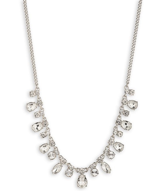 Givenchy Gold Tone Crystal Shaky Frontal Collar Necklace | Dillard's