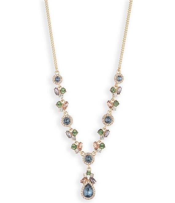 Givenchy Gold Tone Viney Pear Y Necklace