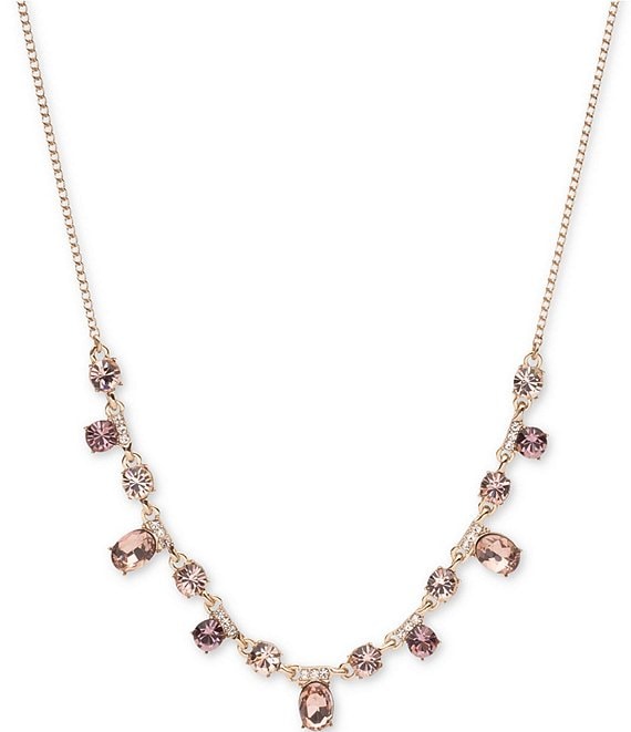 Vintage Givenchy Pink Crystal Necklace - Etsy Norway