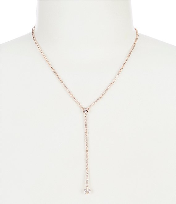 Givenchy Rose Gold Silk Long Y Necklace
