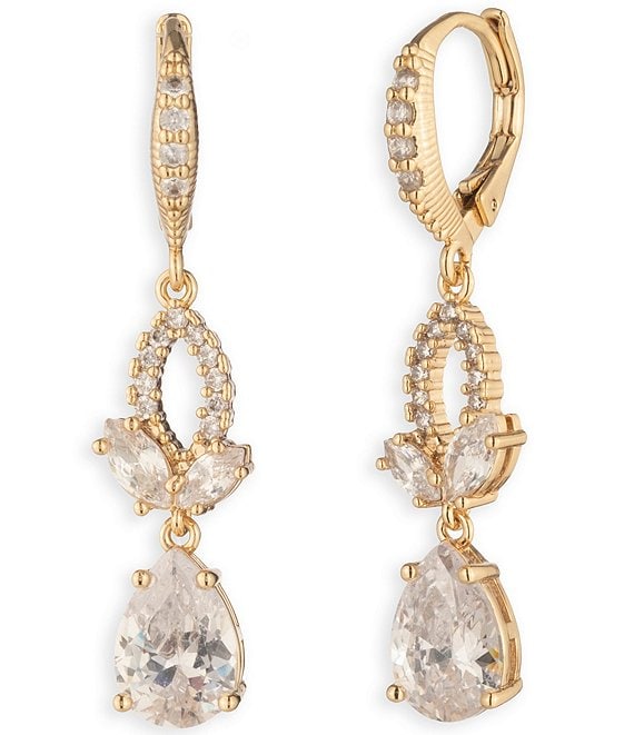 Givenchy Viney Rhinestone Double Drop Earrings
