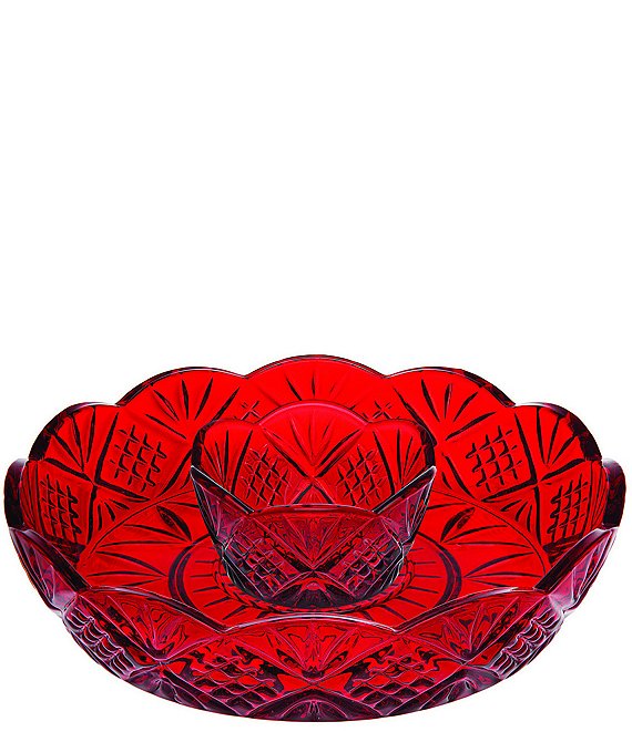 Godinger Dublin Red Mini Chip-N-Dip Bowl