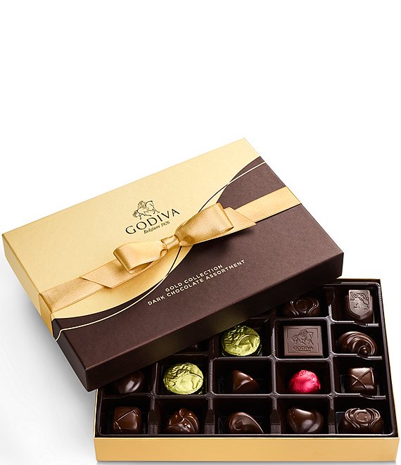Godiva Chocolatier 22-Piece Dark Chocolate Gold Gift Box