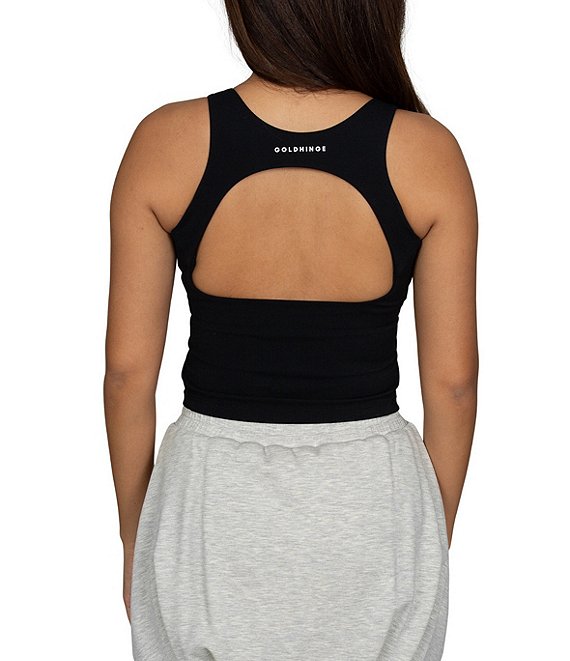 GOLD HINGE Open Back Sweetheart Neck Sleeveless Tank Top | Dillard's
