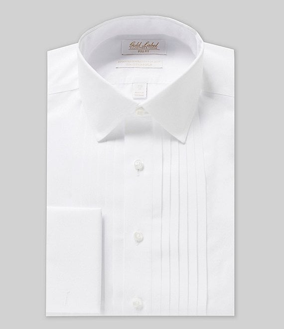 Gold Label Roundtree & Yorke Full-Fit Non-Iron Spread-Collar French ...