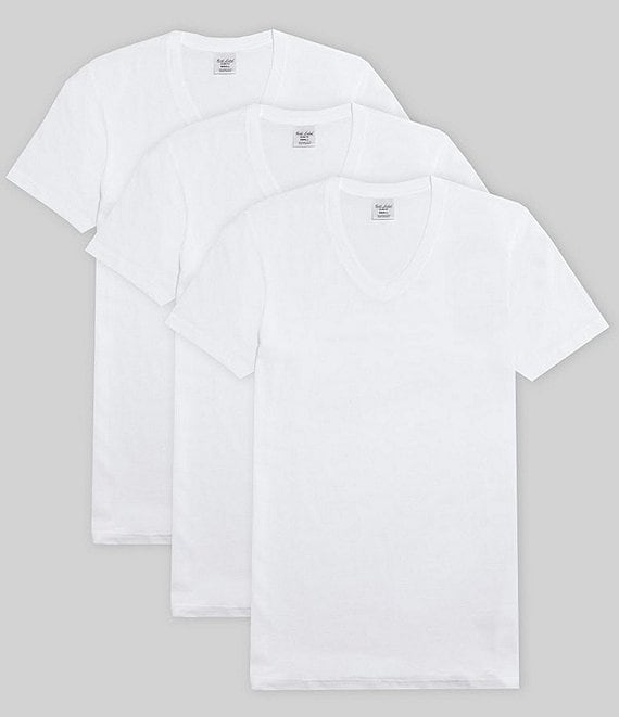 Gold Label Roundtree & Yorke 3-Pack Slim Fit V-Neck T-Shirts | Dillard's