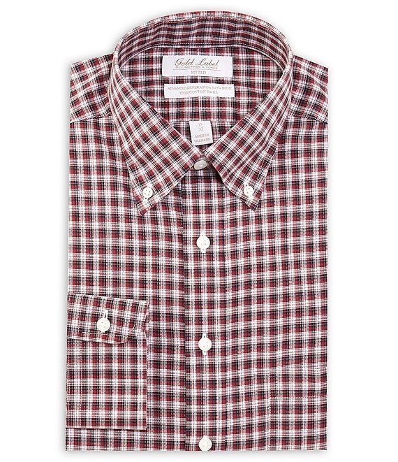 Gold Label Roundtree & Yorke Fitted Non-Iron Button-Down