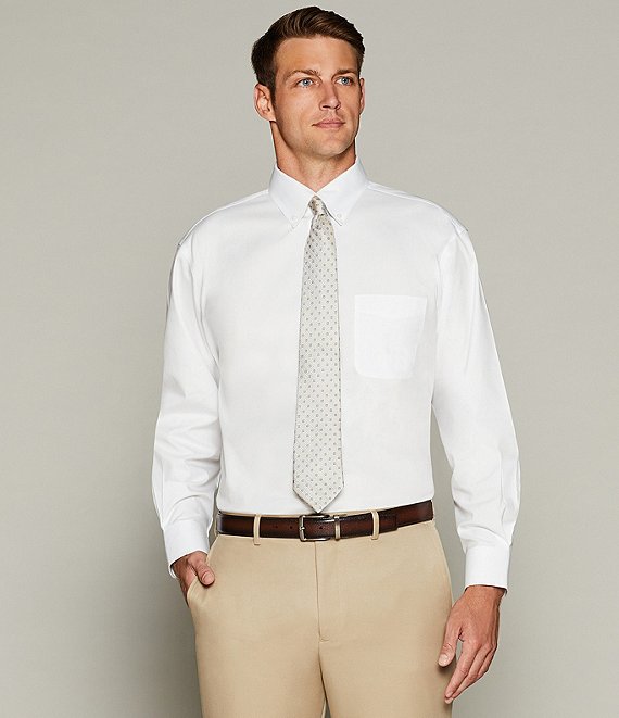 gold label dress shirts Men's Slim Fit Non-Iron Short Sleeve Shirt with Point Collar and Pocket (US, Neck, 15, Blue 430) : Clothing, Shoes & Jewelry and resists shrinking Gold Label Roundtree Yorke Non-Iron