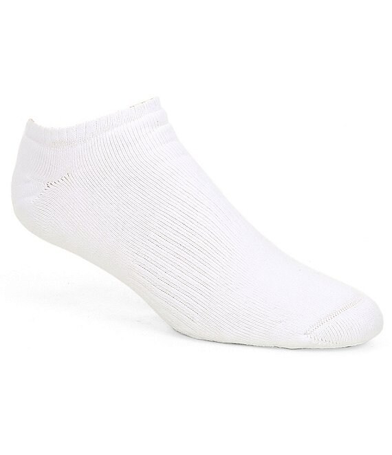 Color:White - Image 1 - Gold Label Roundtree & Yorke No-Show Athletic Socks 6-Pack