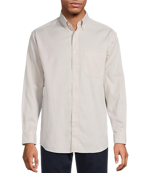 Gold Label Roundtree & Yorke Non-Iron Long Sleeve Solid Sport Shirt