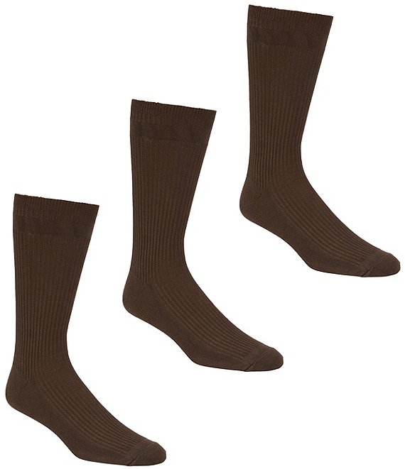 Gold Label Roundtree & Yorke Relaxed-Top Socks 3-Pack | Dillard's