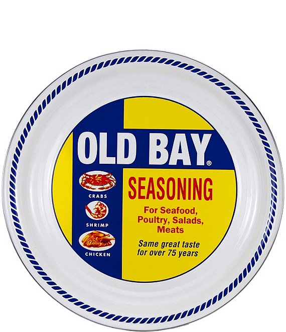 Golden Rabbit Enamelware Old Bay Medium Tray
