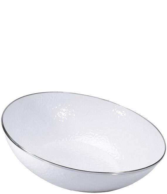 Golden Rabbit Enamelware Solid Texture Catering Bowl