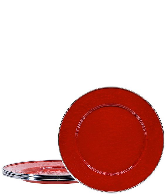 Golden Rabbit Enamelware - Solid Red Texture - Utensil Holder