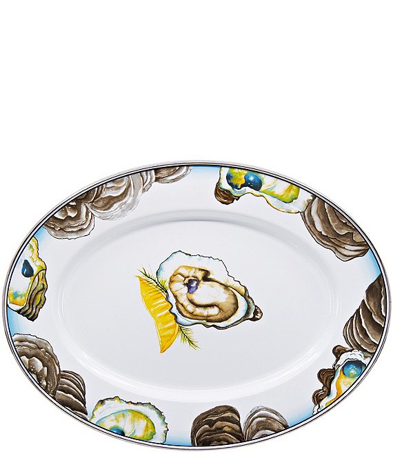 Golden Rabbit Oyster Oval Platter